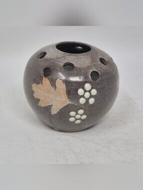 Vintage Studio Pottery Flower Frog Vase